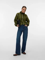 Toby High Neck Balloon Sleeve Knit Jumper