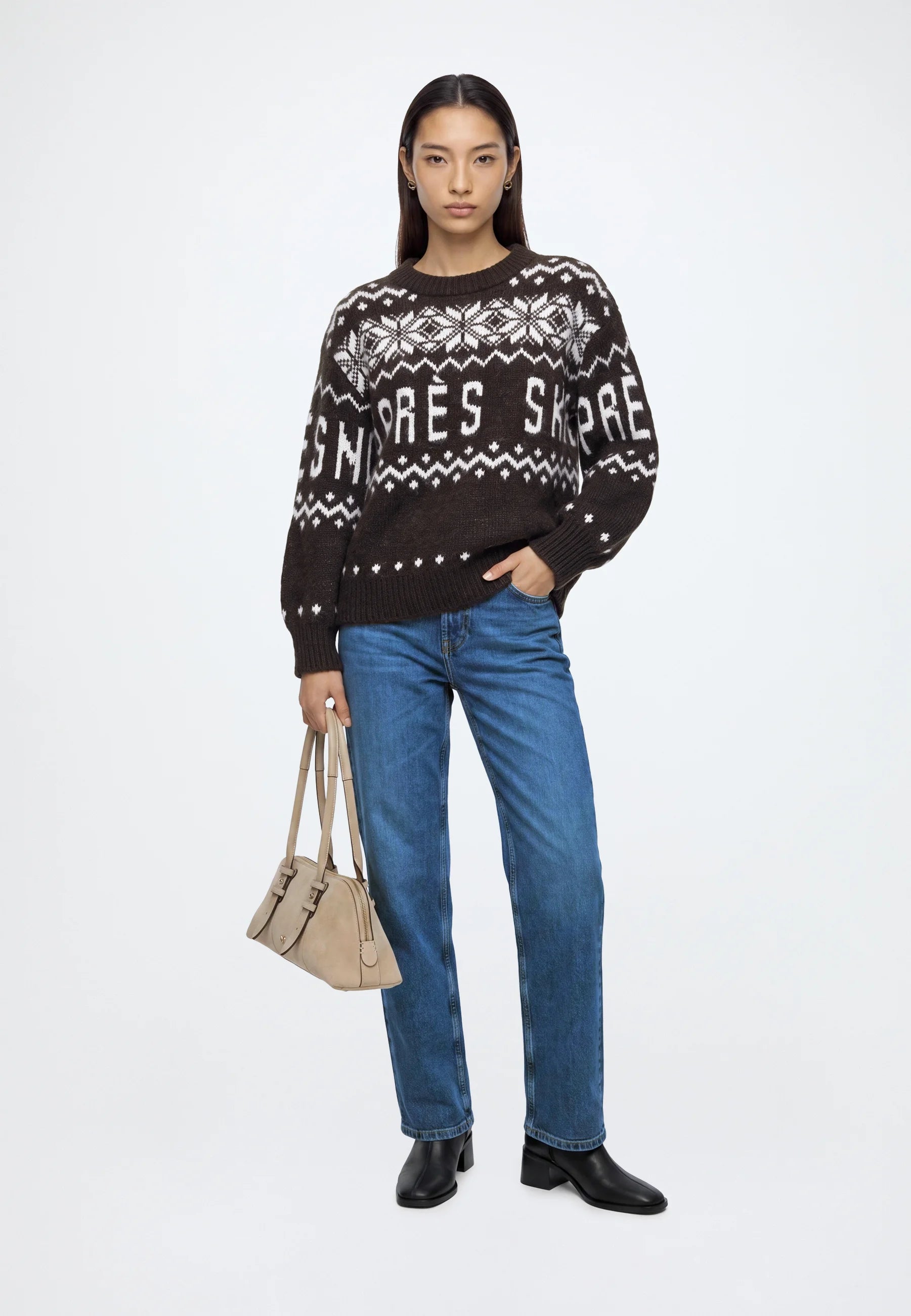 Apres Ski Knit Jumper Brown