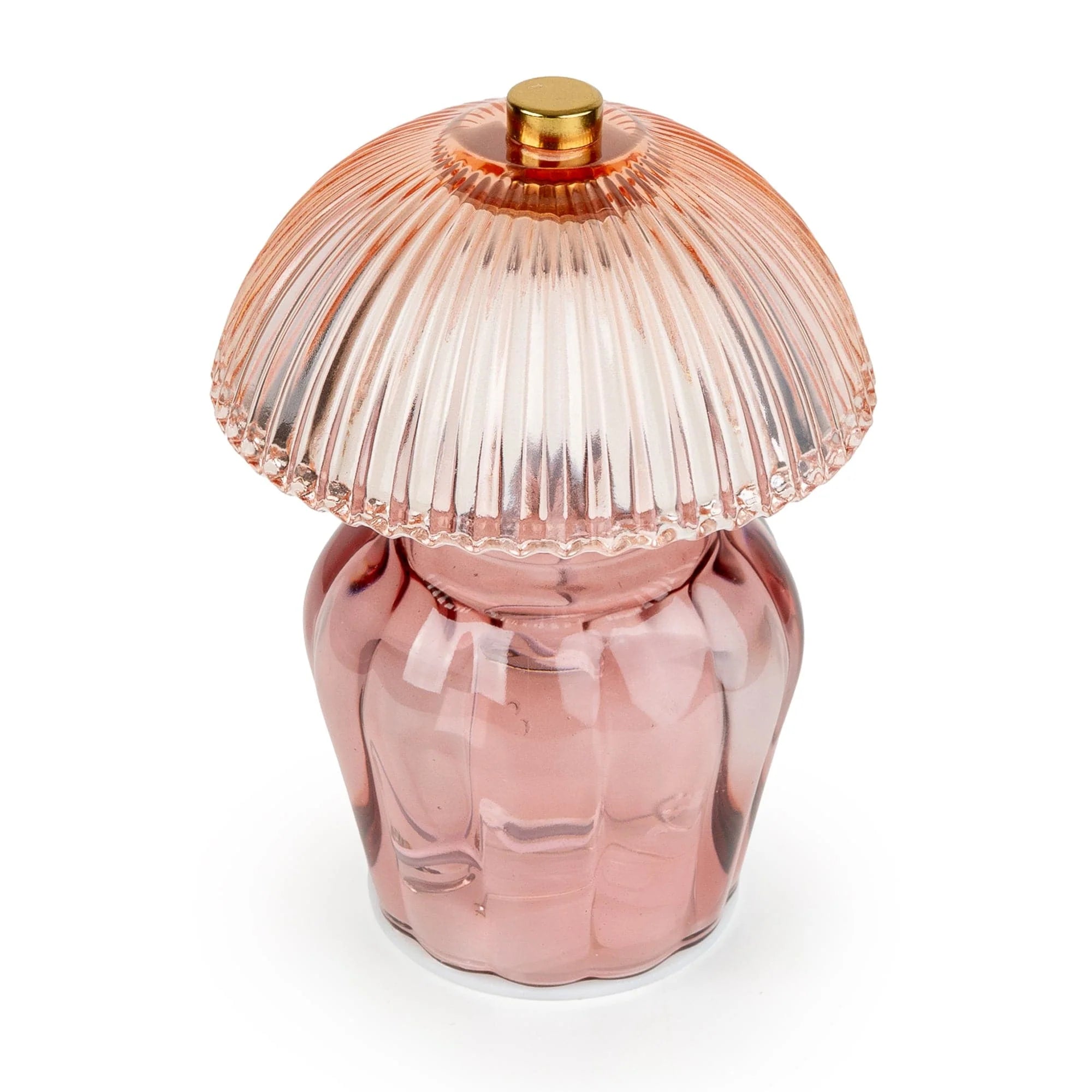 Vintage Ridged Glass LED Table Lamp