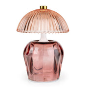 Vintage Ridged Glass LED Table Lamp
