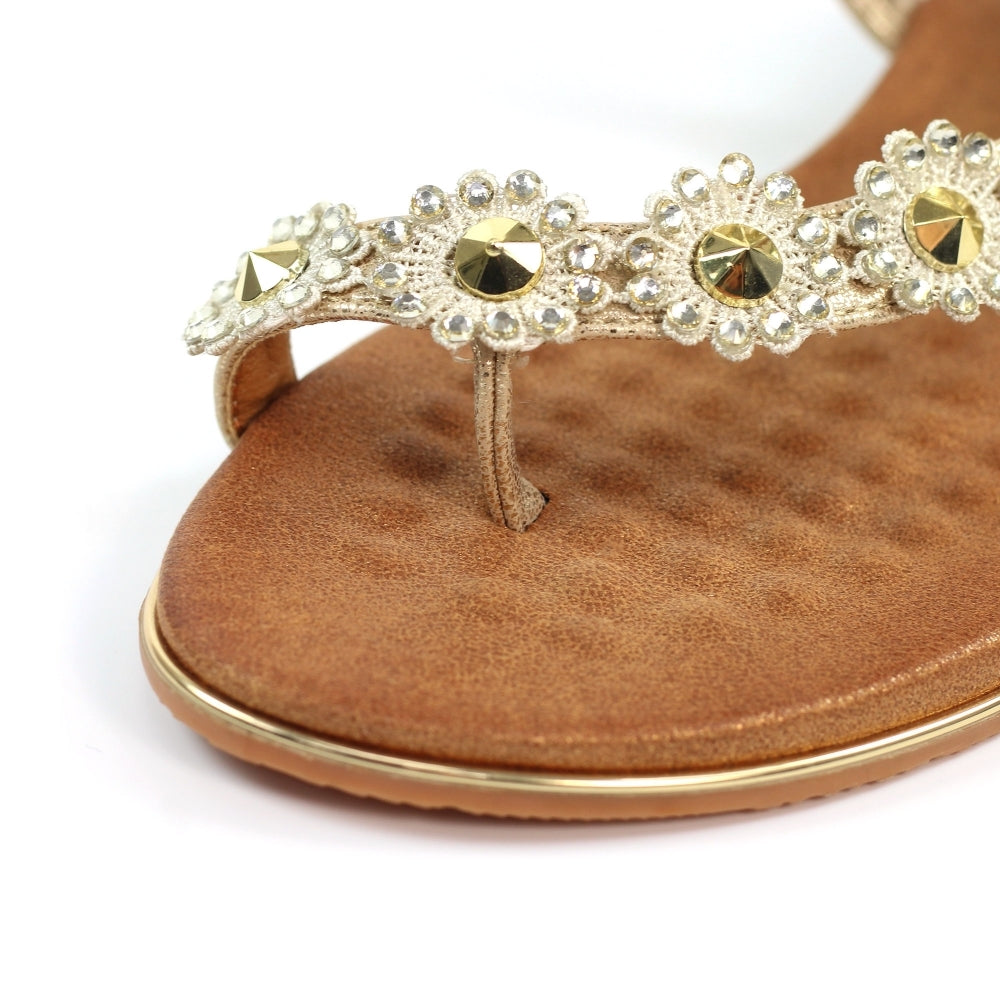 Charlotte II Gold  Sandal