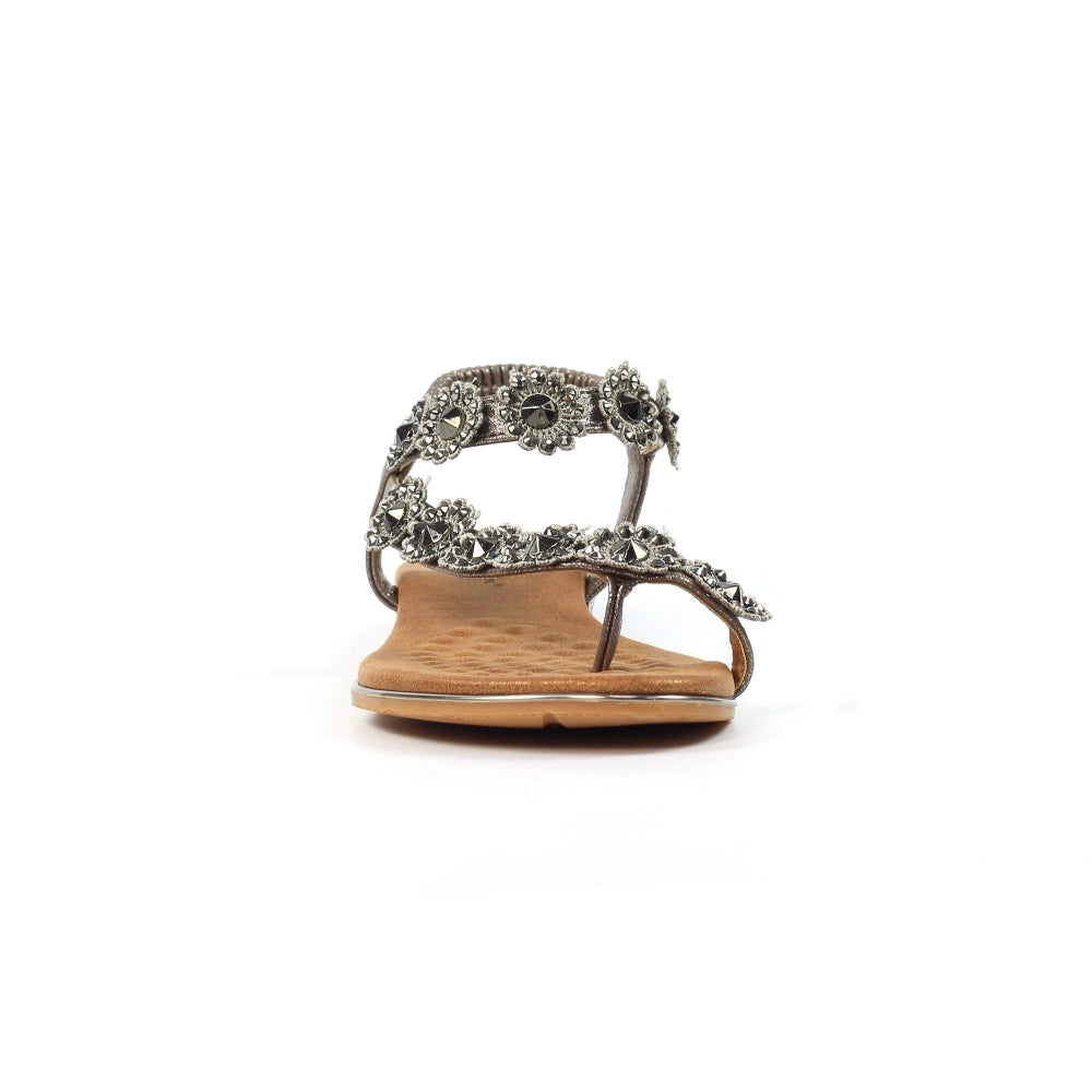Charlotte II Pewter Sandal
