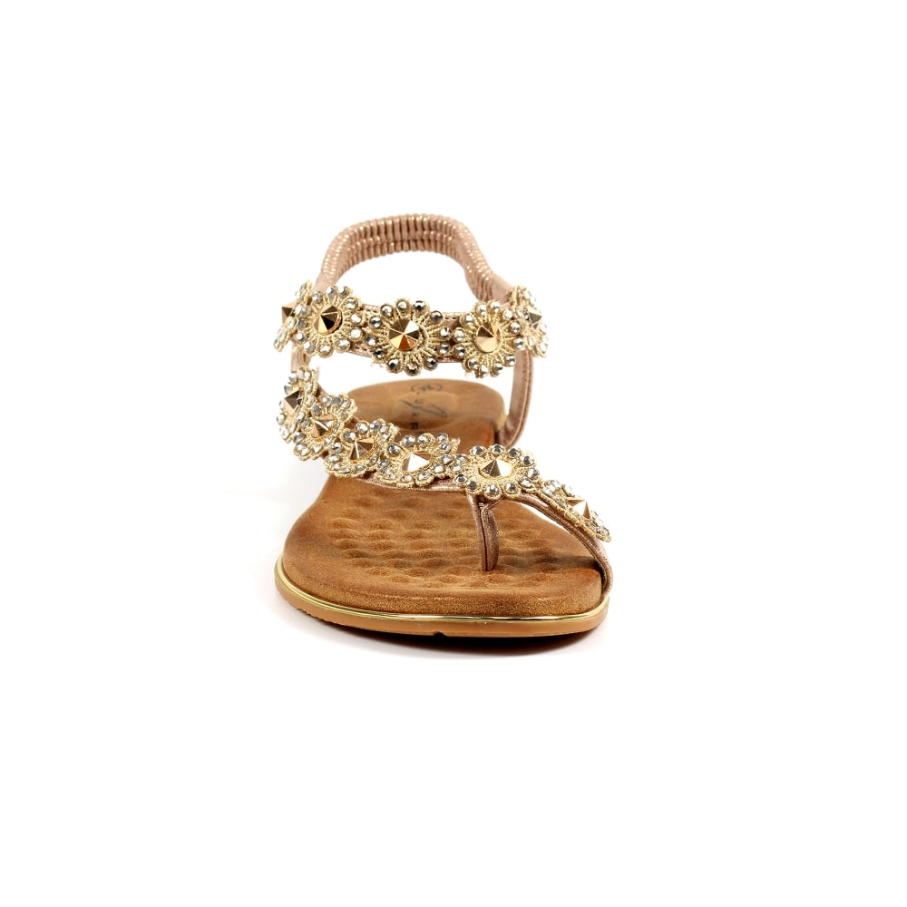 Charlotte II Rose Gold Sandal