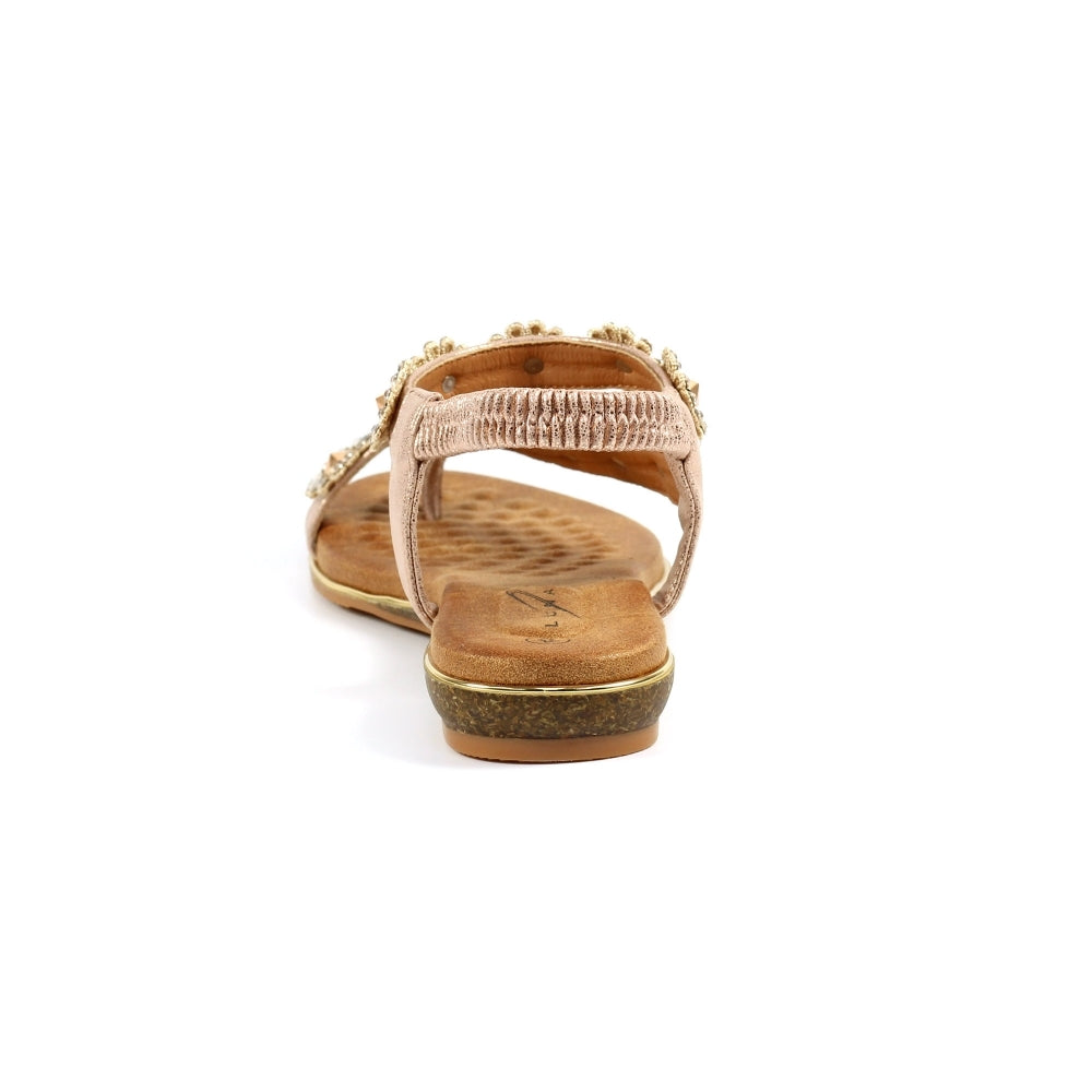 Charlotte II Rose Gold Sandal