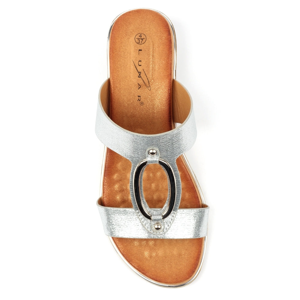 Claudia Silver Sandal