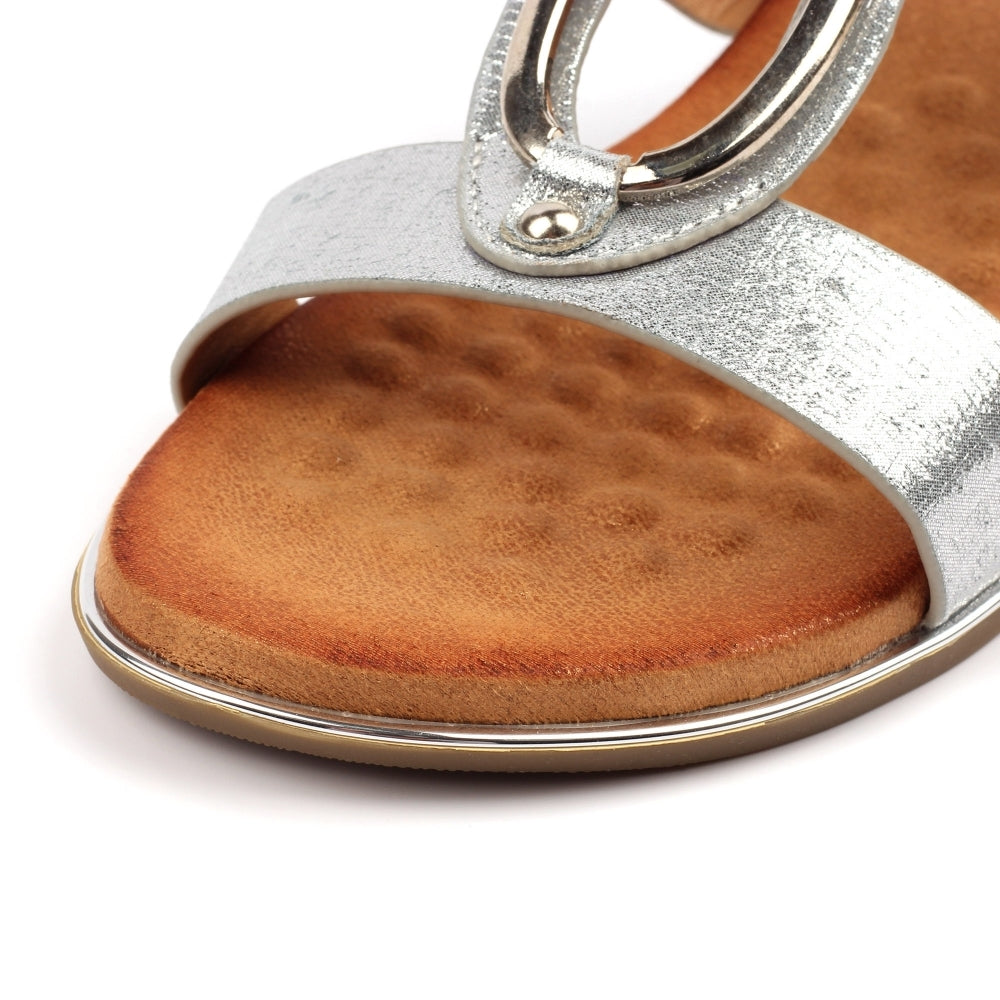 Claudia Silver Sandal