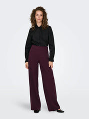 Louisville Wide Leg Trousers Wine