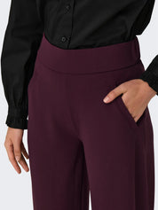 Louisville Wide Leg Trousers Wine