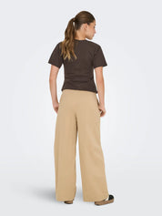 Marie Ruching T-Shirt Top Brown