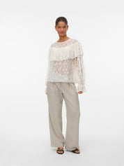 LouLou Flounce Lace Blouse