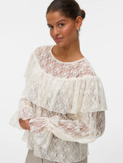 LouLou Flounce Lace Blouse