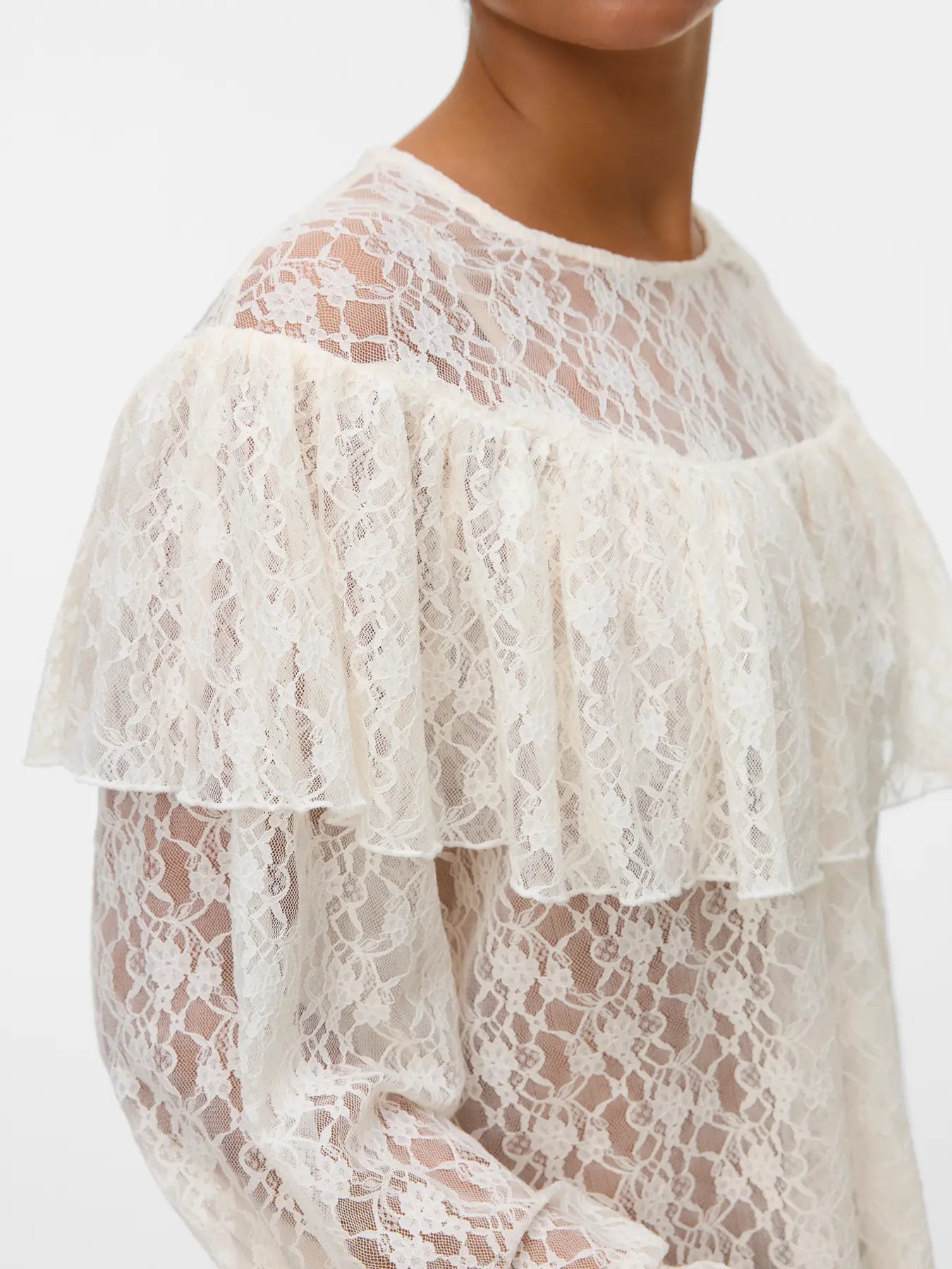 LouLou Flounce Lace Blouse