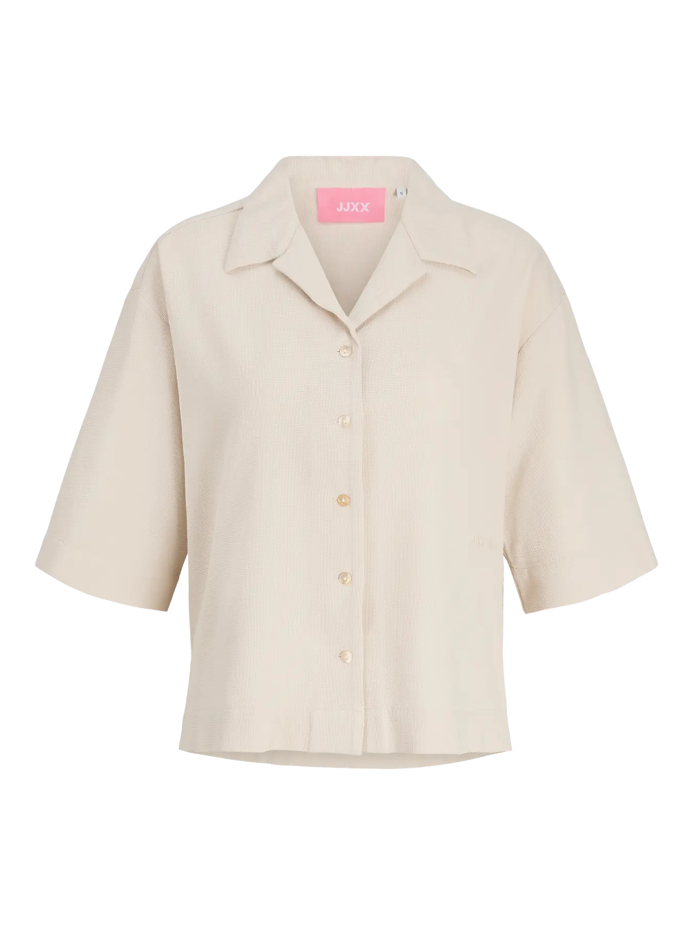 Global Waffle Resort Shirt Cream