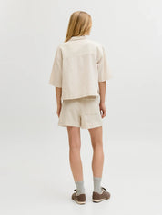 Global Waffle Resort Shirt Cream