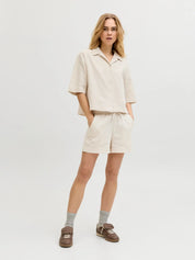 Global Waffle Resort Shirt Cream