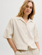Global Waffle Resort Shirt Cream