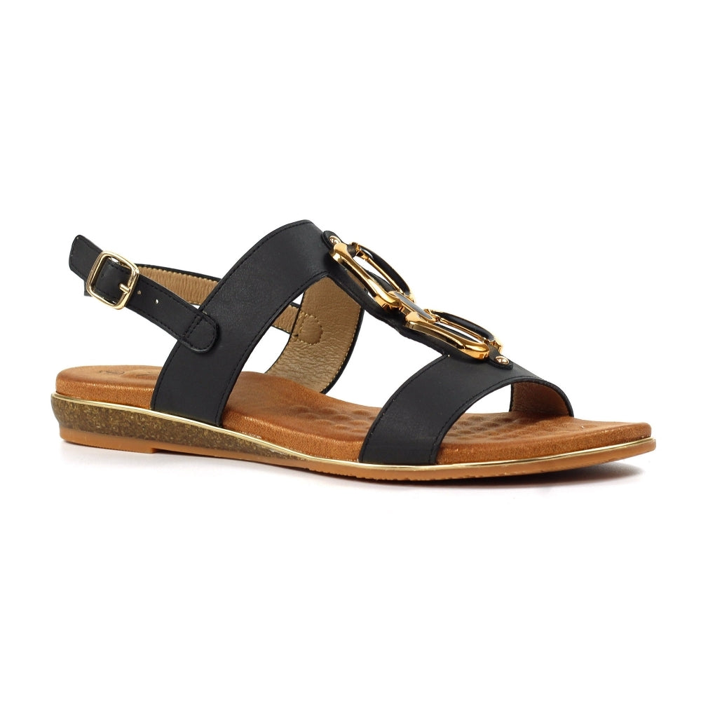 Darcy Black Sandal