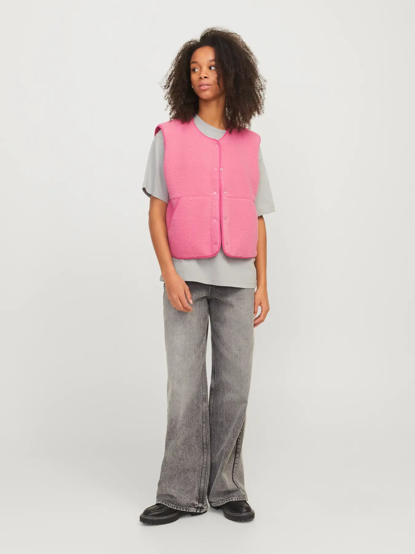 Vera Teddy Vest Gilet Pink