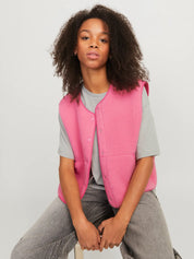 Vera Teddy Vest Gilet Pink