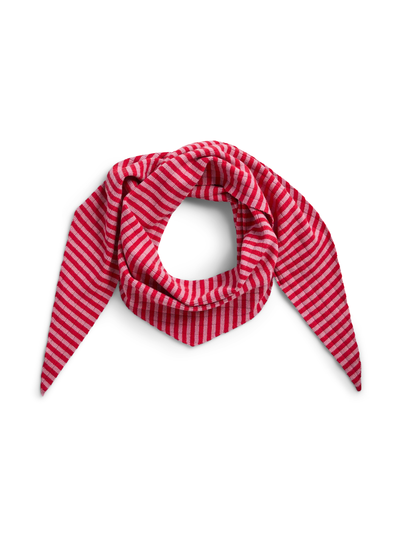 Komma Stripe Triangle Scarf