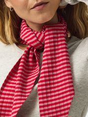 Komma Stripe Triangle Scarf