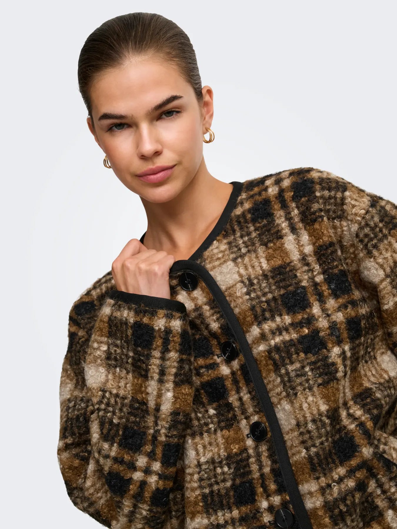 Anni Boucle Jacket Brown