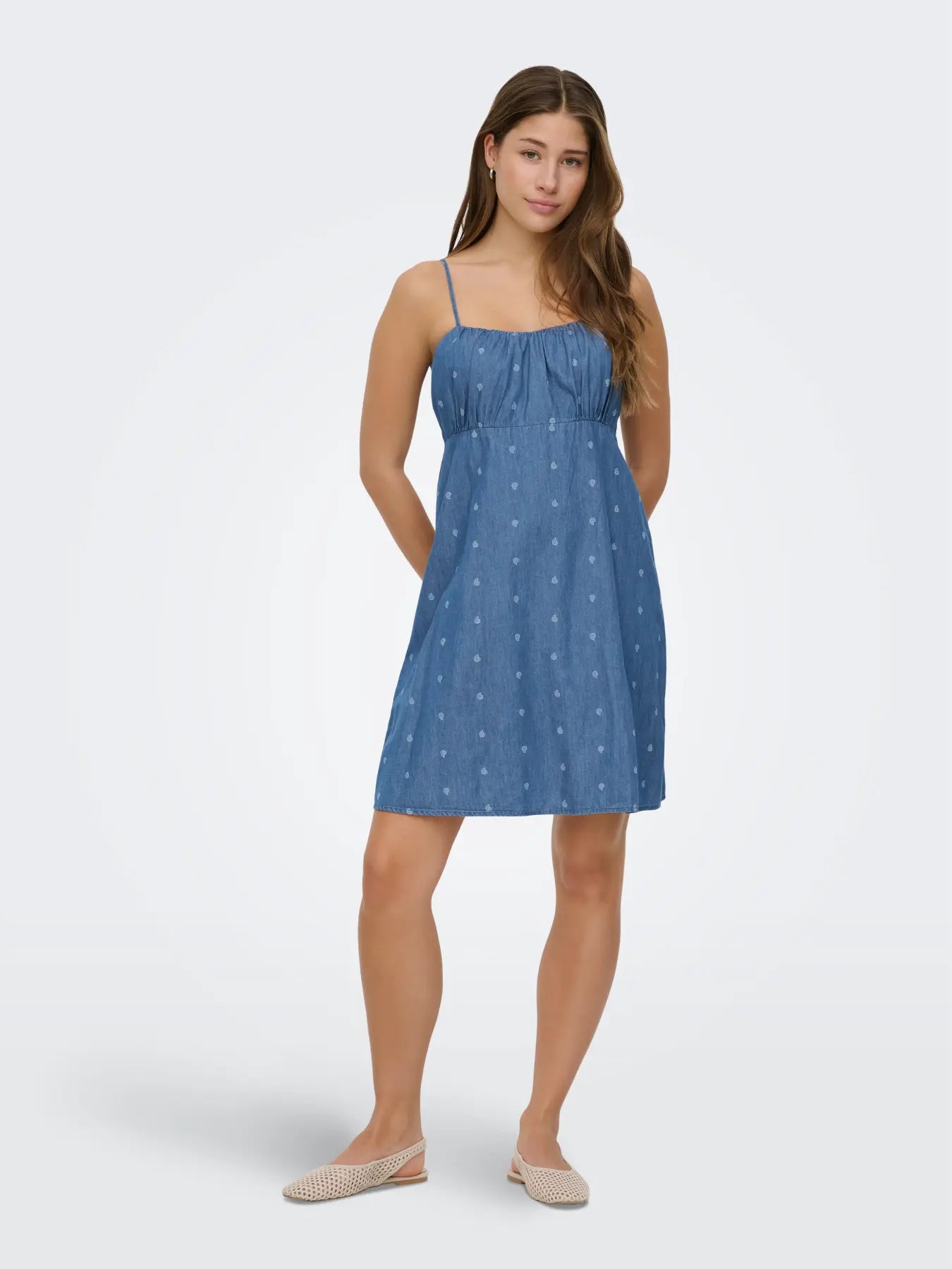 Nova Alexis Denim Strap Dress