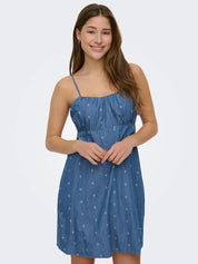 Nova Alexis Denim Strap Dress