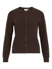 Malo Brown Knit O-neck Cardigan