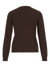 Malo Brown Knit O-neck Cardigan