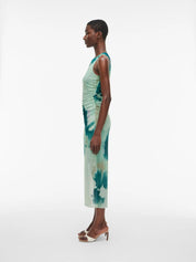 Roumessa o-Neck Sleeveless Mesh Dress