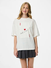 Magic Card Heart Oversized T-shirt
