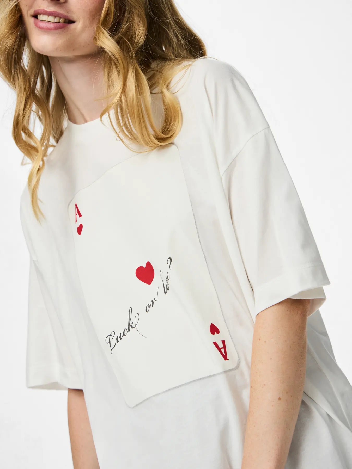 Magic Card Heart Oversized T-shirt