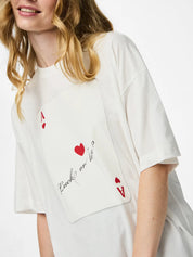 Magic Card Heart Oversized T-shirt