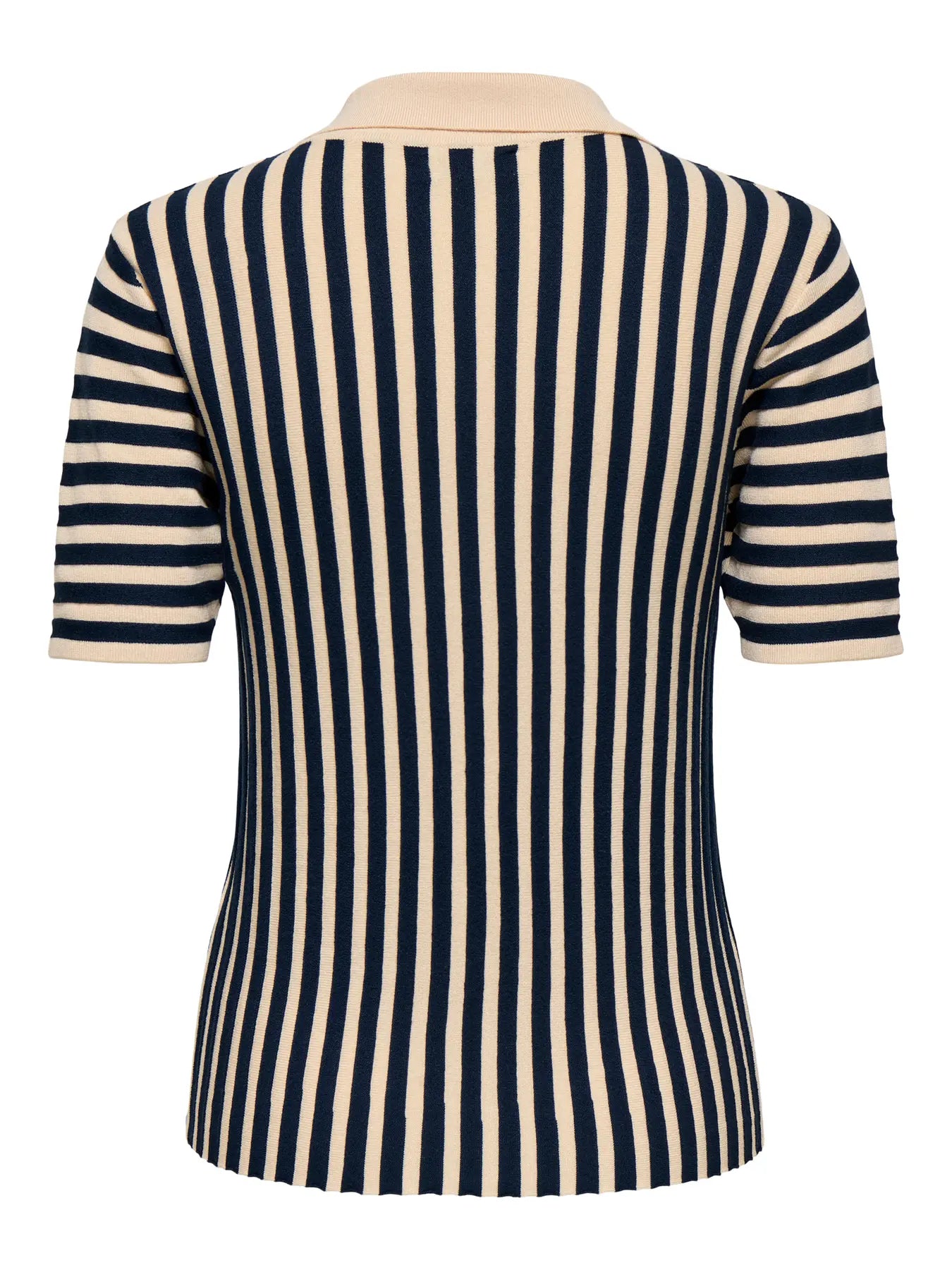 Nola Striped Collar Knit Top