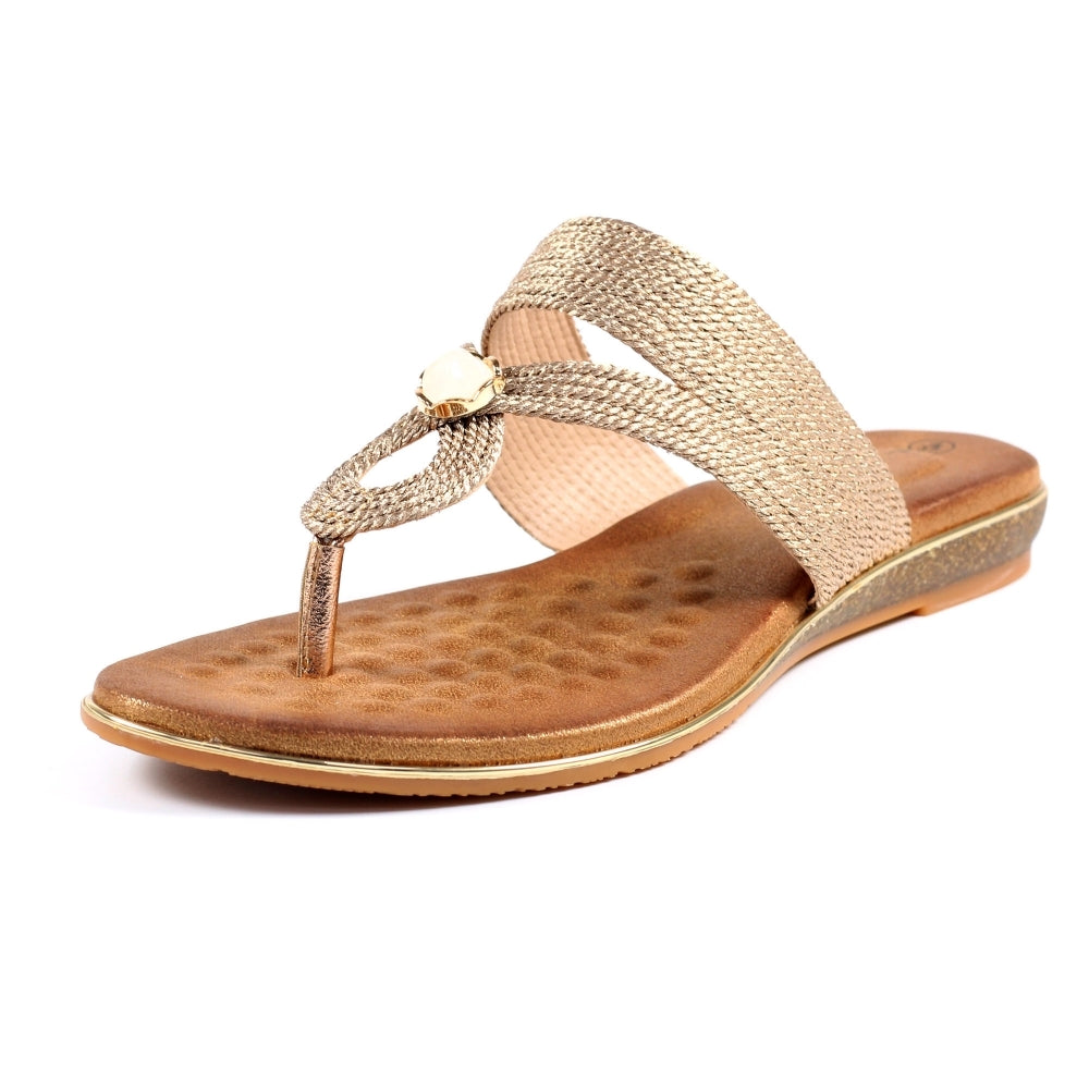 Ezra Rose Gold Sandal