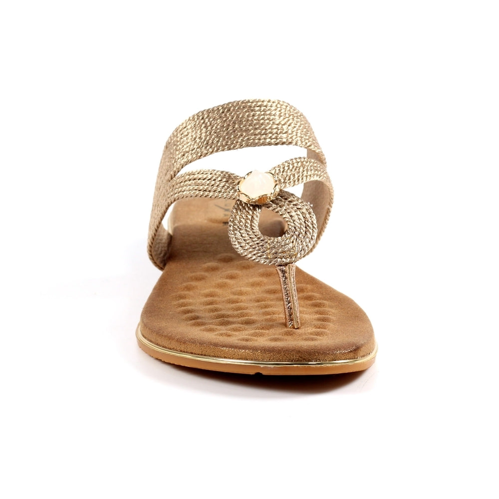 Ezra Rose Gold Sandal