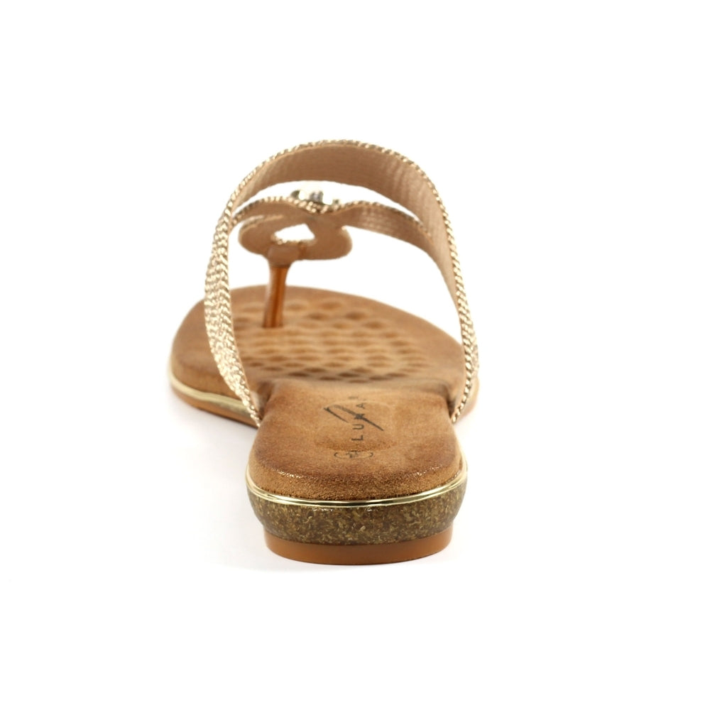 Ezra Rose Gold Sandal