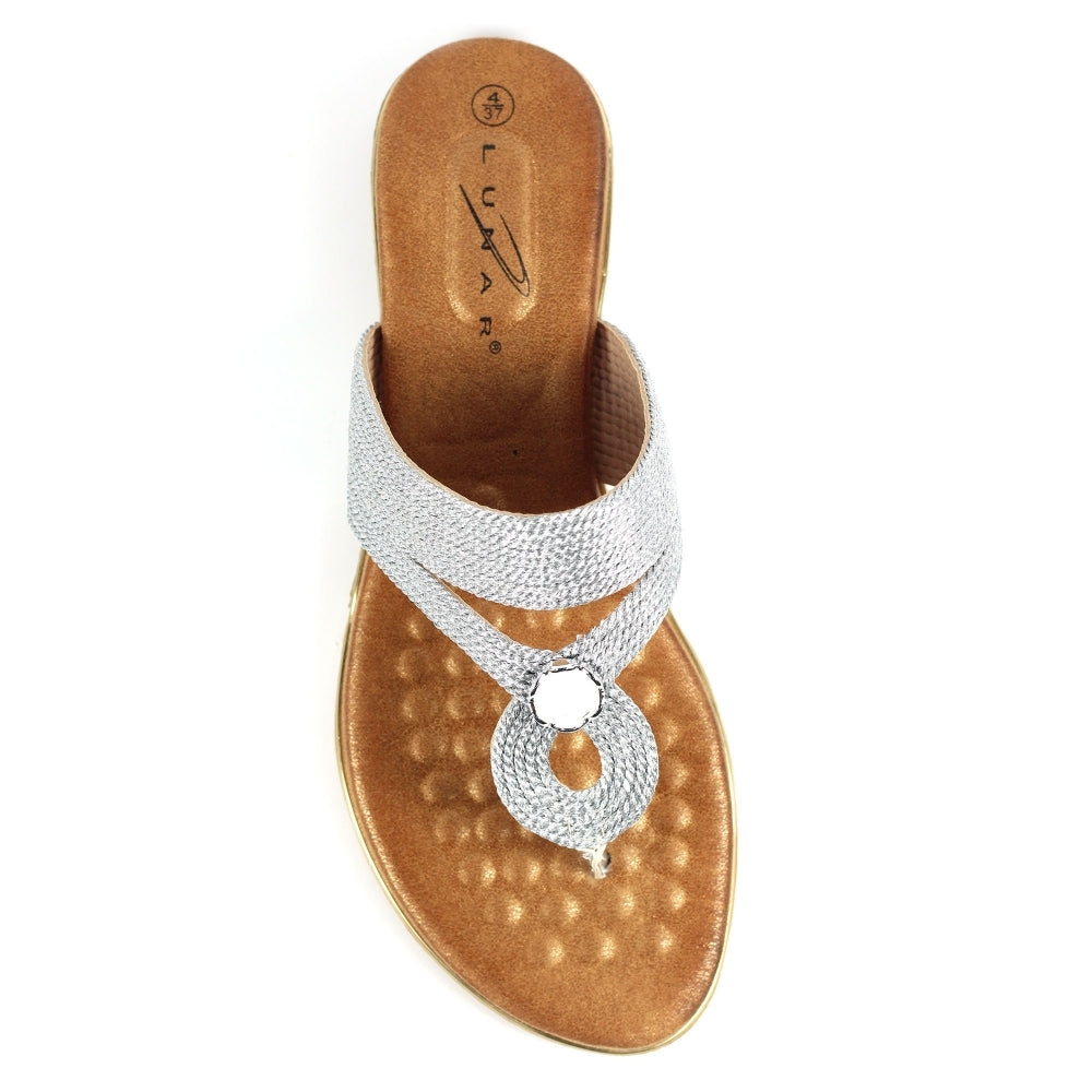 Ezra Silver Sandal