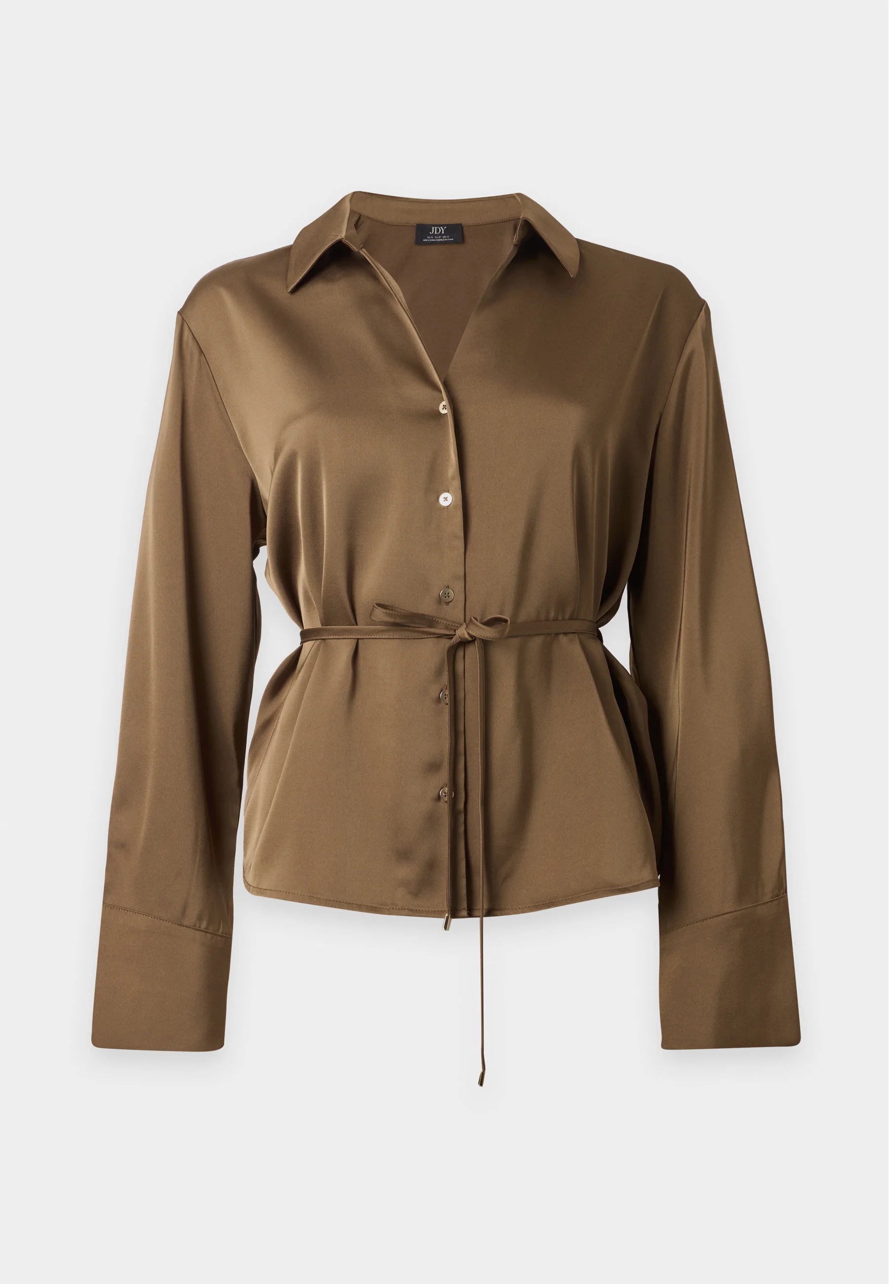 Aria V-neck Waisted Blouse Gold