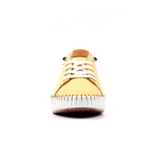 Faith Lemon Leather Pump/Trainer