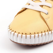 Faith Lemon Leather Pump/Trainer