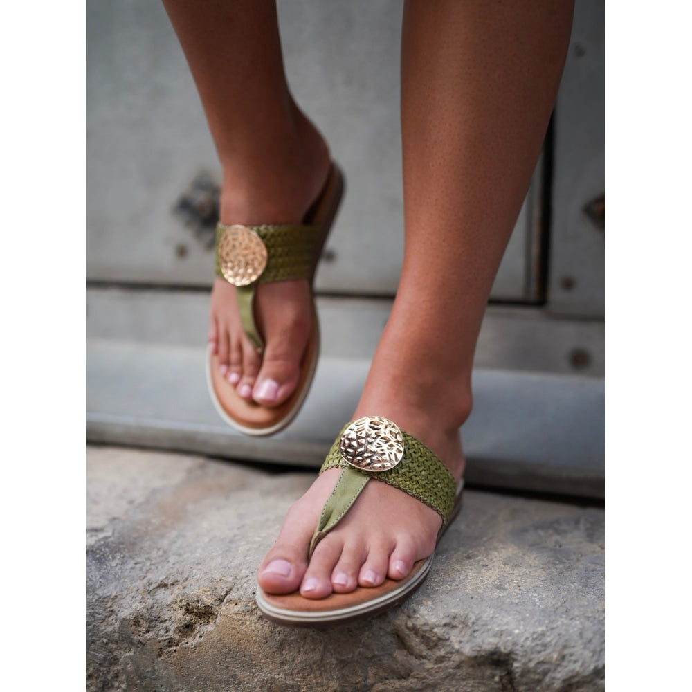 Fiona Khaki Sandal