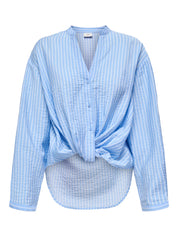 Barbara Stripe Tie Shirt