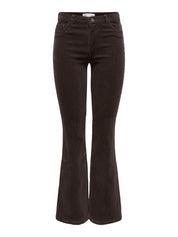 Salone Brown Cord Flare Trousers