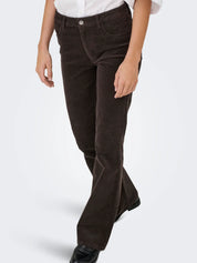 Salone Brown Cord Flare Trousers