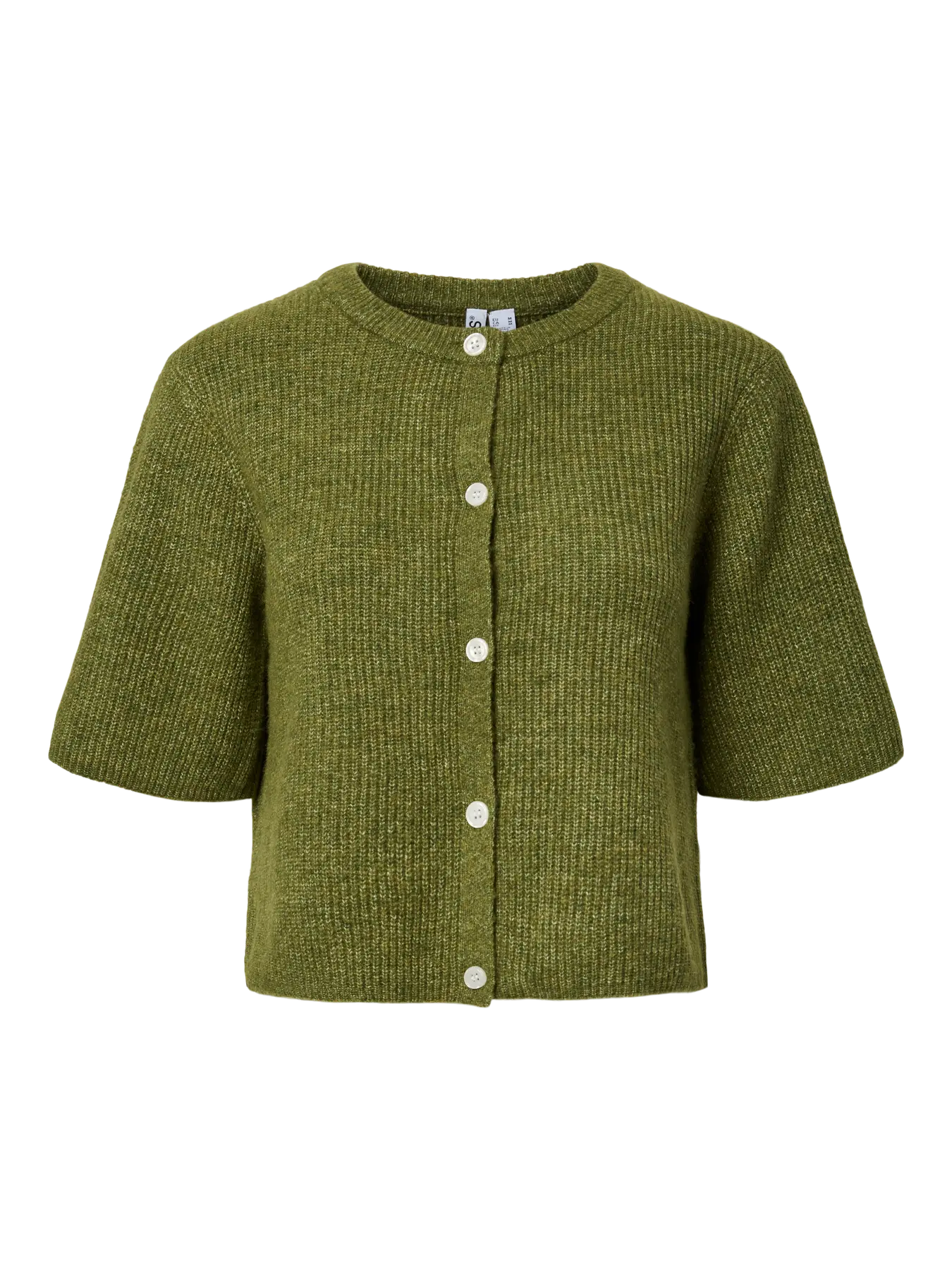 Silly Olive Green O-neck Knit Cardigan