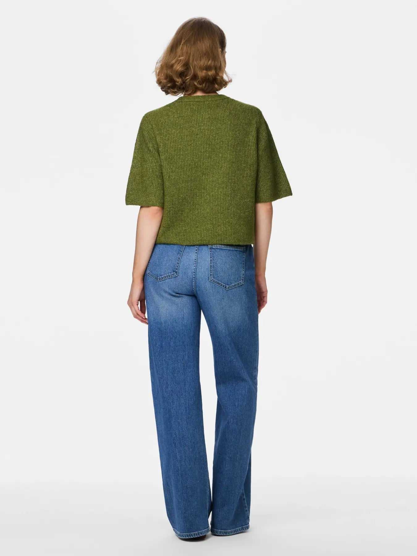 Silly Olive Green O-neck Knit Cardigan