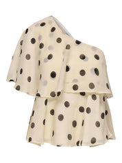 Fay Polka Dot One-shoulder Top