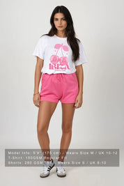 Joanie Ibiza Pink T-shirt and Short Co-Ord